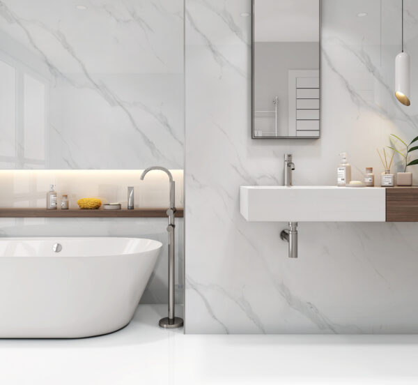 4010040145 Matt Carrara Marble 1 Neptune 1mtr - Matt Carrara Marble 1m x 2.4m