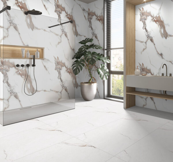 4010042015 Super Matt Bronze Carrara Marble 1 Neptune 1mtr - Bronze Carrara Marble 1m x 2.4m