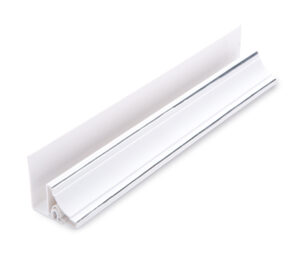 4010060420 Chrome 8mm 2pt Wall Ceiling Cove 2 Part Wall Ceil Cove W/chrome 8mm 2.7m