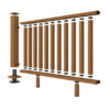 Balustrade Post & Rail System 1.8 metre module - Brown