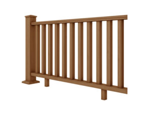 Balustrade Post & Rail System 1.8 metre module - Brown