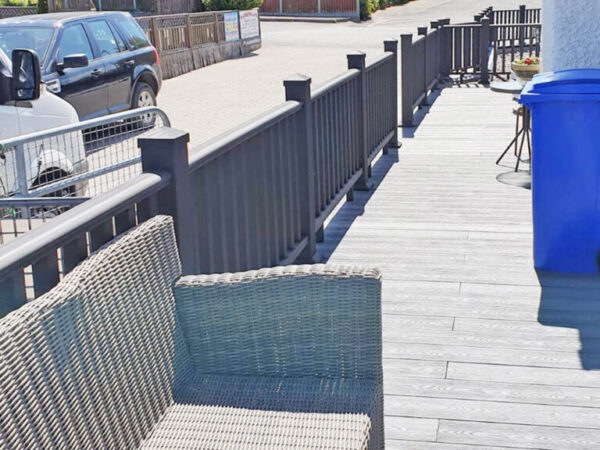 Balustrade Post & Rail System 1.8 metre module - Charcoal