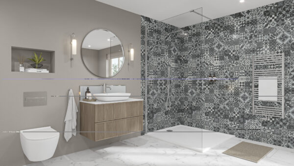 Abruzzo-Chrome-Urban-Grey-Splashback Abruzzo 2420 x 160 x 9mm PF