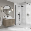 Athena-Marble-Black-Glacier-White-Splashback ATHENA MARBLE Mermaid Elite 2420x1200x10mm PF/T&G