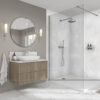 Athena-Marble-Chrome-Glacier-White-Splashback ATHENA MARBLE Mermaid Elite 2420x1200x10mm PF/T&G