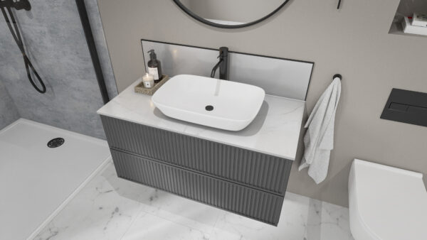 Athena-Marble-WT-Glacier-White-SB-Black ATHENA MARBLE Mermaid Elite 2420x1200x10mm PF/T&G