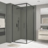 Battleship-Grey-Black-Linear-Oak-Splashback Seafoam Green / Battleship Grey Alloy 2440 x 1220 x 4
