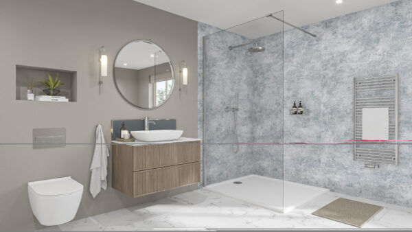 Caliza-Chrome-Storm-Blue-Splashback Caliza 2420 x 160 x 9mm PF