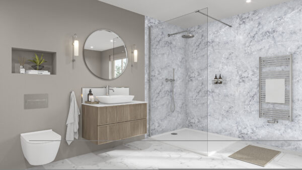 Fumo-Chrome-Storm-Blue-Splashback FUMO Mermaid Elite 2420x1200x10mm T&G
