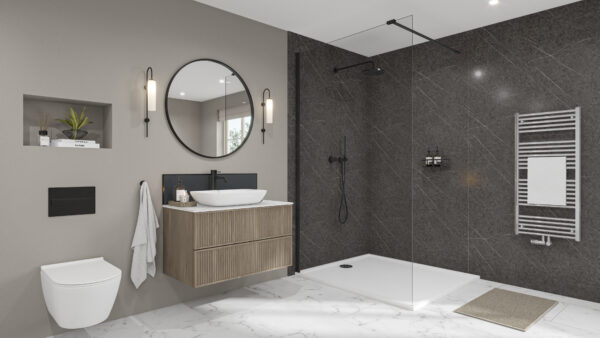 Greystone-Marble-Black-Midnight-Grey-Splashback Greystone Marble 2420 x 1200 x 9mm PF