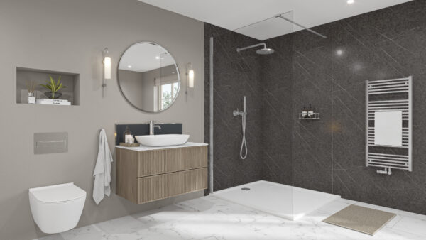Greystone-Marble-Chrome-Midnight-Grey-Splashback Greystone Marble 2420 x 1200 x 9mm PF