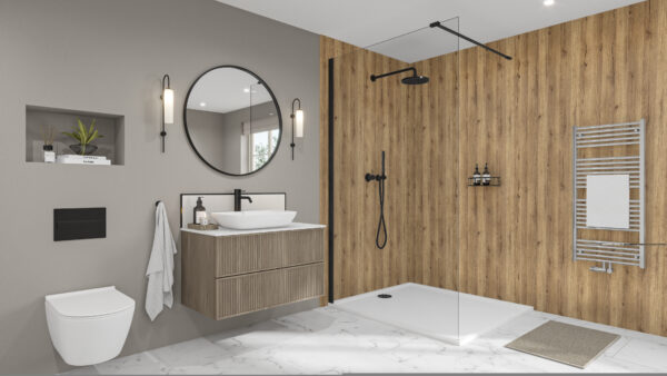 Hadrian-Oak-Black-Malibu-Grey-Splashback Hadrian Oak 2420 x 1200 x 9mm PF