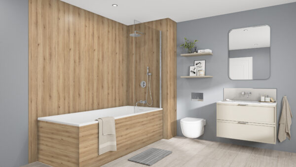 Hadrian-Oak-Chrome-Malibu-Grey-Splashback (1) Hadrian Oak 2420 x 1200 x 9mm PF