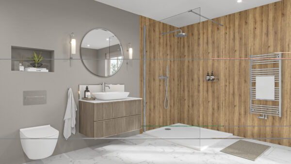 Hadrian-Oak-Chrome-Malibu-Grey-Splashback Hadrian Oak 2420 x 1200 x 9mm PF