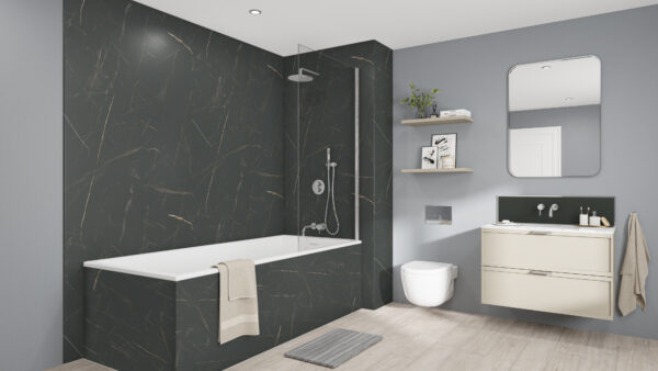 Marbre-Celeste-Chrome-Hadrian-Green-Splashback (1) Marbre Celeste 2420 x 580 x 9mm DPF