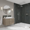 Marbre-Celeste-Chrome-Hadrian-Green-Splashback Marbre Celeste 2420 x 580 x 9mm DPF