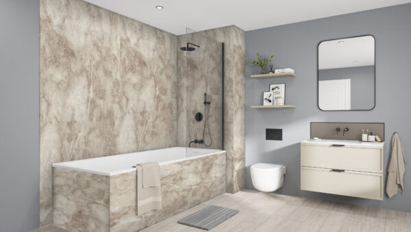 Onyx-Marrone-Black-Terra-Grey-Splashback (1) Onyx Marrone 2420 x 160 x 9mm PF