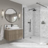 Terrazzo-Nuage-Black-Fossil-Stone-Splashback Terrazzo Nuage 2420 x 1200 x 9mm T&G