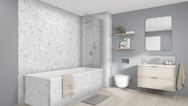 Terrazzo-Nuage-Chrome-Fossil-Stone-Splashback (1) Terrazzo Nuage 2420 x 1200 x 9mm T&G
