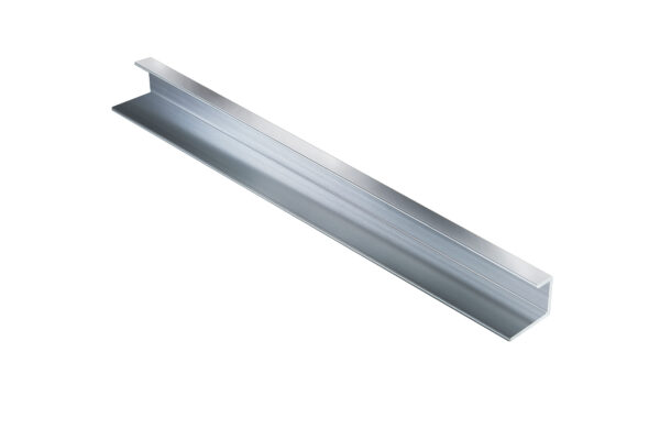 10mm chrome Aluminium End Cap Hi Res ALUMINIUM END CAP 2.4m (CHROME) (10mm)