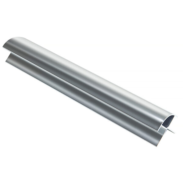 10mm chrome Aluminium External corner 800x800 ALUMINIUM EXTERNAL CORNER 2.4m (CHROME) (10mm)