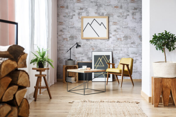 Apartment,Corner,With,Pictures,,End,Table,,Plants,,Wood,,And,A WALL PANEL 6mm x 500mm x 2.6m (LOFT BRICK) (PK 3)
