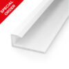 ALUMINIUM END CAP 6mm x 18mm x 2.6m (WHITE)