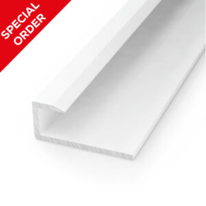 ALUMINIUM END CAP 6mm x 18mm x 2.6m (WHITE)