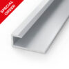 ALUMINIUM END CAP 6mm x 18mm x 2.6m (SILVER)