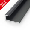 DC58G87_01 ALUMINIUM END CAP 6mm x 18mm x 2.6m (BLACK)