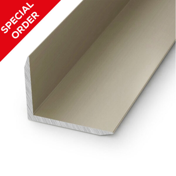 ALUMINIUM EXT CORNER/COVER PROFILE 2mm x 14mm x 2.6m (TITANIUM)