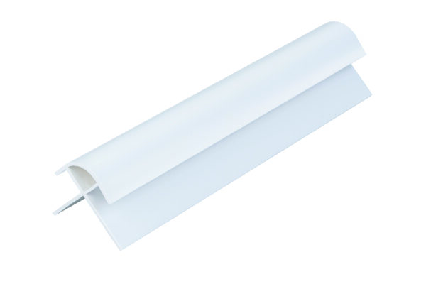 WHITE EXTERNAL CORNER SHOWER PANEL EXTERNAL CORNER 2.4m x 10mm (WHITE)