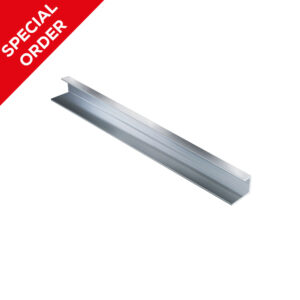 ALUMINIUM END CAP 2.4m (CHROME) (10mm)