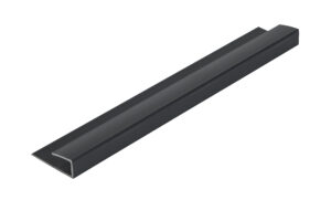 BLACK END CAP WALL PANEL EDGE TRIM 2.6m x 5mm (BLACK)