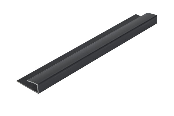 BLACK END CAP WALL PANEL EDGE TRIM 2.6m x 5mm (BLACK)