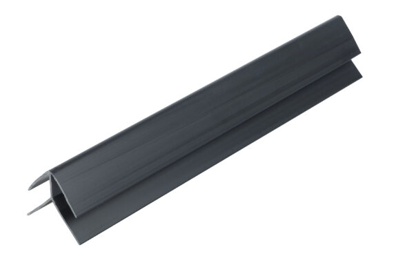BLACK EXTERNAL CORNER WALL PANEL EXTERNAL CORNER 2.6m x 5mm (BLACK)