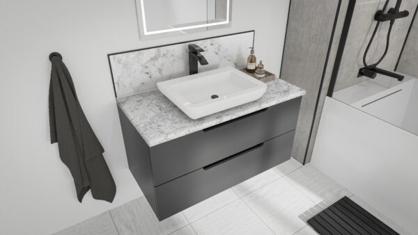 White Marble 2420 x 585 PLY TG P1