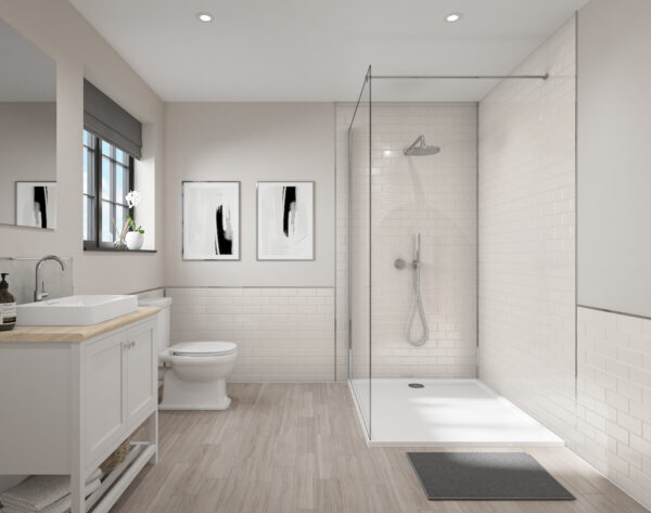 White Composite  2440 x 1220 x 3mm (Shower)