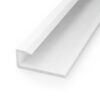 ALUMINIUM END CAP 6mm x 18mm x 2.6m (WHITE)