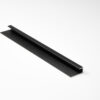 Zest aluminium black end cap trim DC58G87PK ALUMINIUM END CAP 6mm x 18mm x 2.6m (BLACK)