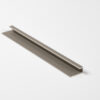 Zest aluminium titanium end cap trim DC58G86PK ALUMINIUM END CAP 6mm x 18mm x 2.6m (TITANIUM)